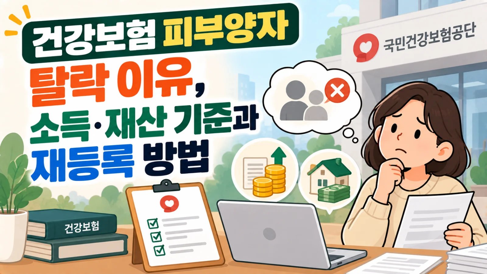 건강보험 피부양자 탈락 이유, 소득·재산 기준과 재등록 방법