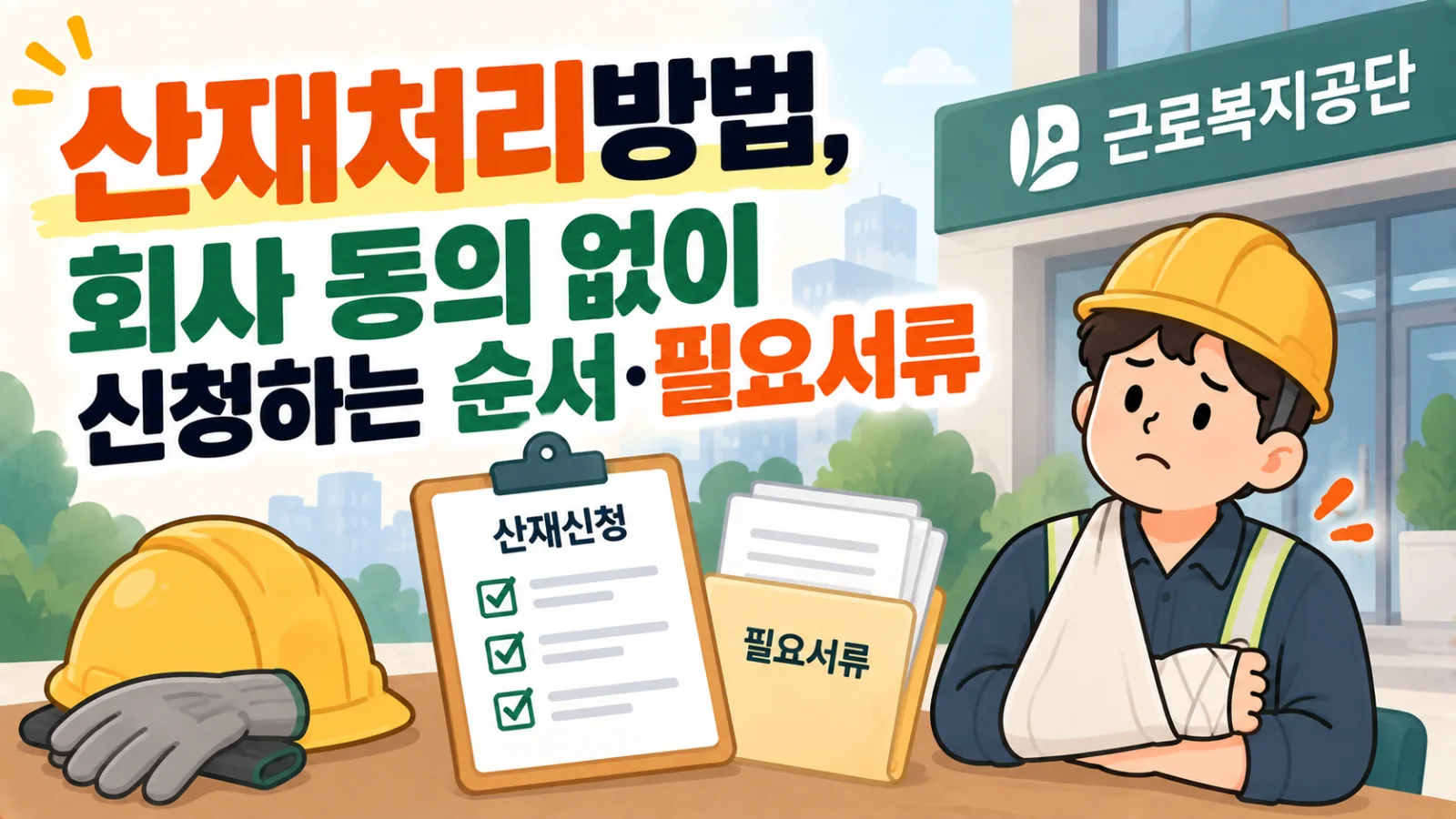 산재처리방법, 회사 동의 없이 신청하는 순서·필요서류